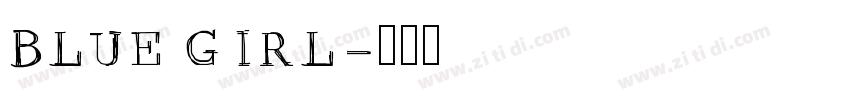 BLUE GIRL字体转换